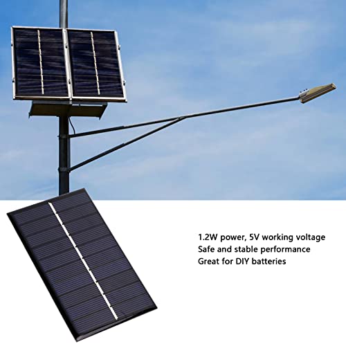 Painel Solar, 1.2W 5V 240mA Mini DIY Portátil Carregador de Telefone Solar Polysilicon Carregador de
