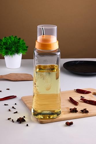 Image of HomeWiz Plastic Oil Dispenser Set | 1 Litre Oil Dispenser Bottle | Transparent, Leak-Proof, BPA-Free Bottles for Cooking Oils, Vinegar & Liquid Condiments | Kitchen Essentials | 1000 ml