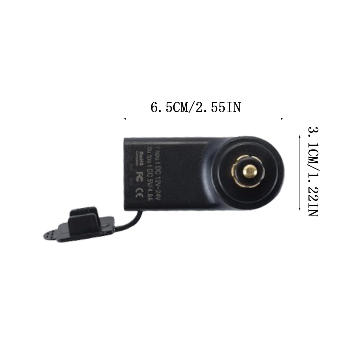 Caricabatterie doppio USB per moto adatto per BMW F800GS F650GS F700GS R1200GS R1200RT 2.4A Ricarica rapida 12V-24V DIN