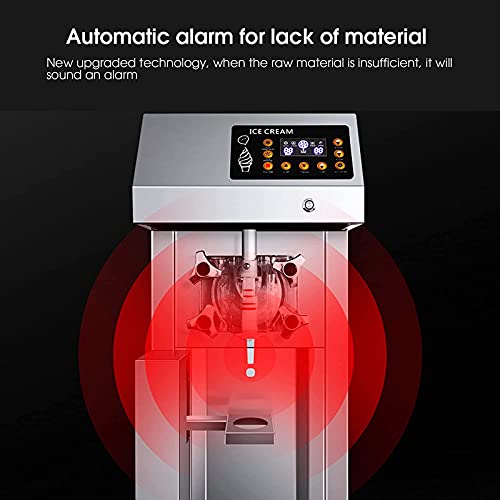 Automatische Eismaschine, 1250 W Kommerzielle Softeismaschine, Joghurt-Milchshake-Maschine, 304 Edelstahl… – Bild 6