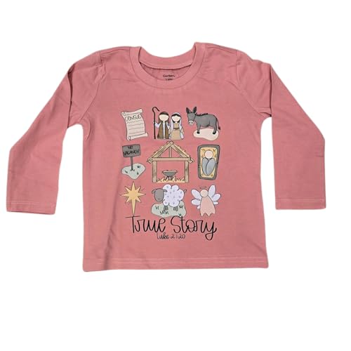 Image of Girl Toddler Long Sleeve Shirt - True Story - Jesus