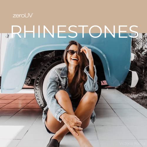 Zerouv 50S Vintage Cat Eye Sunglasses For Women Uv400 Embellished With Rhinestones, Pinup Girl And Rockabilly Accessories, Fashionable Retro Jeweled Glasses 50Mm (Black) #TOP4