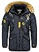 Produktbild Geographical Norway Herren Winter Jacke Parka Outdoor Mantel Luxus Anorak Winter Parka warme Jacke Steppjacke gesteppt AGAR, Farbe:Navy, Größe:S