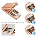 HQEUZ Tablettenteiler Aluminium für Kleine und Große Pillen Tablettenschneider mit 316 L Edelstahl Klinge Tragbarer Pillenschneider mit Aufbewahrungsfach Einfache Handhabung Pill Cutter, Rose Gold