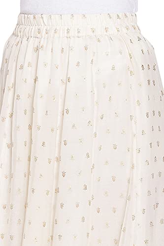 Image of Aurelia Women's Polyester Kurta, Palazzo & Duppata