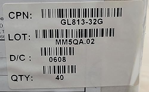 Brand New (40 PCS) GL813-32G GENESYS Splice F Fem W/Gnd Compatible with Lug