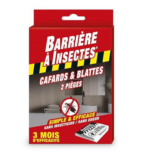 Pièges Collants Anti-Cafards : stoppez la prolifération des nuisibles, étui de 2