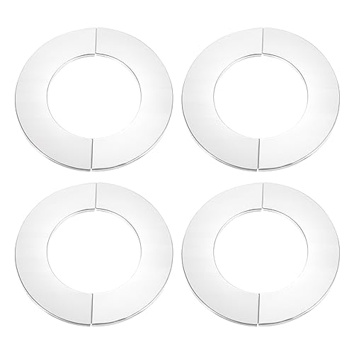 sourcing map 2Stk Stab Geteilter Flansch 304 Edelstahl Runde Wappen Platte für 80mm Durchmesser Rohrleitung