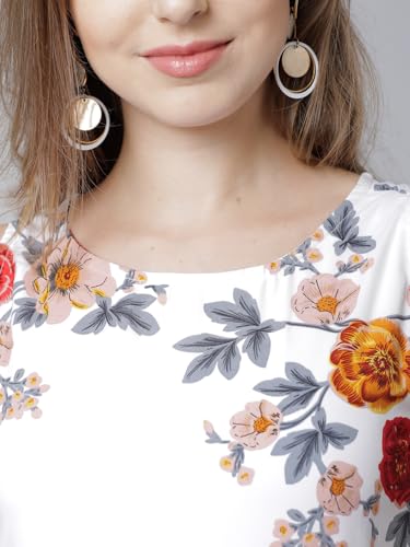 Image of Tokyo Talkies Womens White Printed Maxi Dress
