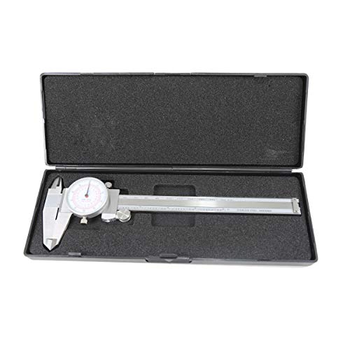 T006 6"/150mm Dual Dial Caliper Dual Metric Inch Dial Caliper Double Shock Proof