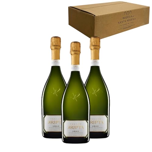 Celler Kripta UBAC Gran Reserva - Para Disfrutar en Celebraciones y con los Tuyos - Pack 3 Botellas 75cl