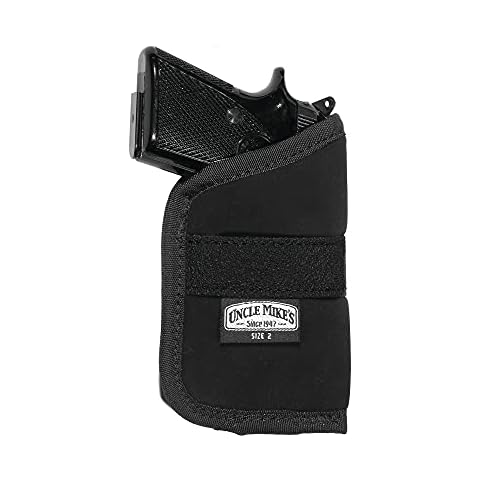 Uncle Mike's Off-Duty and Concealment Nylon OT Inside-The-Pocket Holster (Size 2, Black) Cover