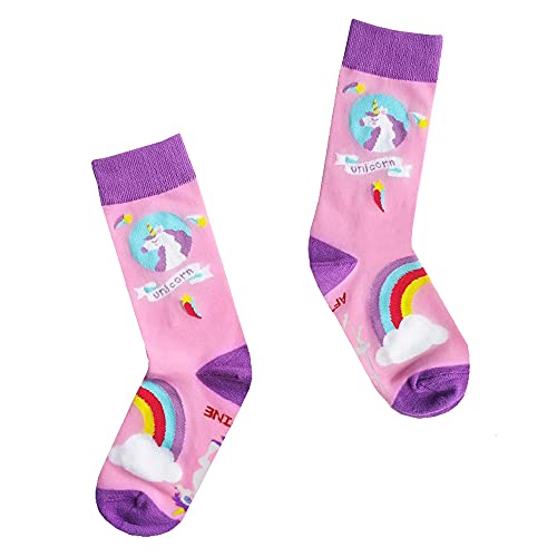 Valentines Day Gift For Her, Unicorn Gifts For Adult Women, Back The Fk Up Sprinkle Tits Today Is Not The Day Unicorn Handmade Etched Rainbow Wine Glass & Socks - Funny Novelty Gifts For Women #TOP4