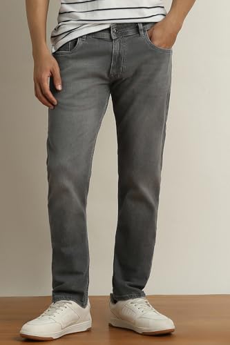 Image of Peter England Men's Skinny Fit Jeans | Denim | Casual Wear | Stylish Bottoms