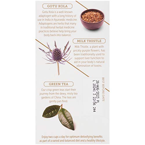 Twinings Superblends Adaptogens Detox with Gotu Kola, Grapefruit & Basil Flavoured Green Tea, 18 Tea Bags (Pack of 6), Enjoy Hot or Iced - Image 4