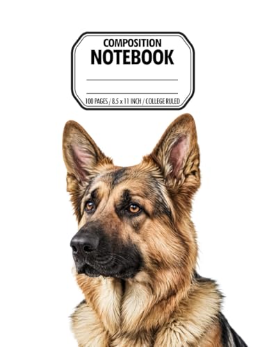 German Shepherd Composition Notebook: Wide-Ruled Writing Journal Featuring a Majestic German Shepherd Cover, Perfect for Students, Dog Lovers, and Everyday Note-Taking image 2