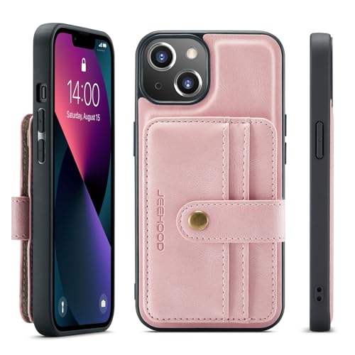 Étui amovible iPhone 15 antichoc compatible chargement sans fil et compartiment cartes