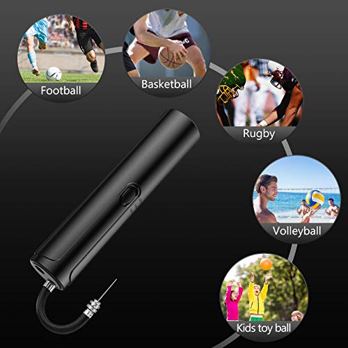 Pumteck Electric Ball Pump,Smart Air Pump Portable Fast Ball Inflation for Football Basketball Volleyball Rugby