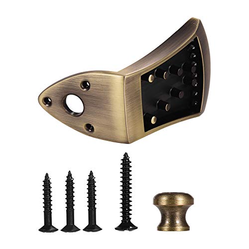 Muslady Mandolin Bridge Metal Triangle Tailpiece Bridge Zinc Alloy for 8-String Arched Top