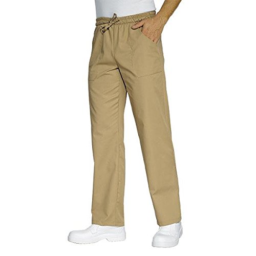 Isacco Pantalone con elastico Biscotto, Biscotto, M, 65% Poliestere 35% Cotone, 195 gr/m²