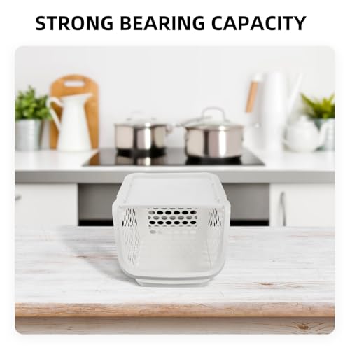 Cesta apilable Housoutil de plástico resistente para verduras y frutas 8