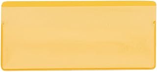 Bolsas magnéticas para etiquetas (100 x 60 mm, con 2 bandas magnéticas), color amarillo