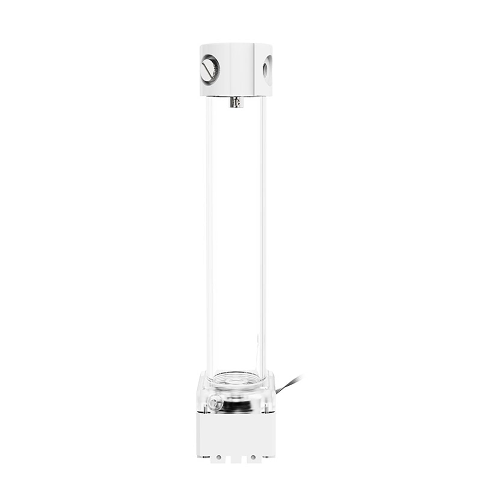 Komputerowe chłodzenie wodne, cicha pompa wodna, zbiornik na wodę, wbudowany środek przeciwpieniący, z boku do wody, PUB-FS6MA (340 mm (Small 4pin), Silver 5V RGB)