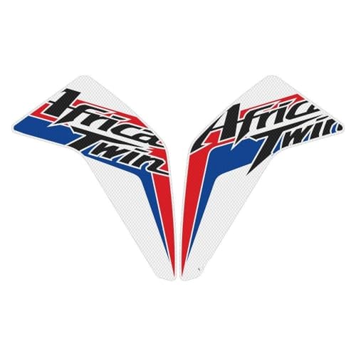 Protection du genou Africa Twin ADV 2016-2022 stickers réservoir blancs