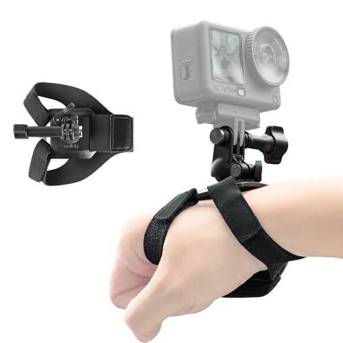 SMALLRIG Wrist Strap Mount for GoPro Hero 13/12/11/10/9 Black for DJI Osmo Nano Action 6/5 Pro/4/3 for Insta360 X5/4/3/Ace Pro 2 for AKASO with Ball Head Adapter Base - 5723