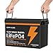 12.8V 300Ah LiFePO4 Battery, Built-in 200A BMS, 3X Lighter, 5000+ Cycles,2X More Power than Lead-Acid, 3840Wh Rechargeable Lithium Iron Phosphate Battery Perfect for RV, Marine,Solar and Off Grid