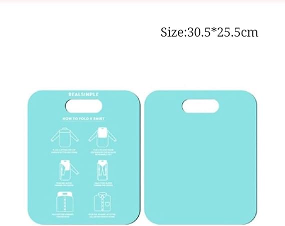 Zerodis Shirt Folding Board, Tshirt Folding Board Clothes Folding Board Plastic Laundry Folder Home Storage Tool for Adults (Blue)