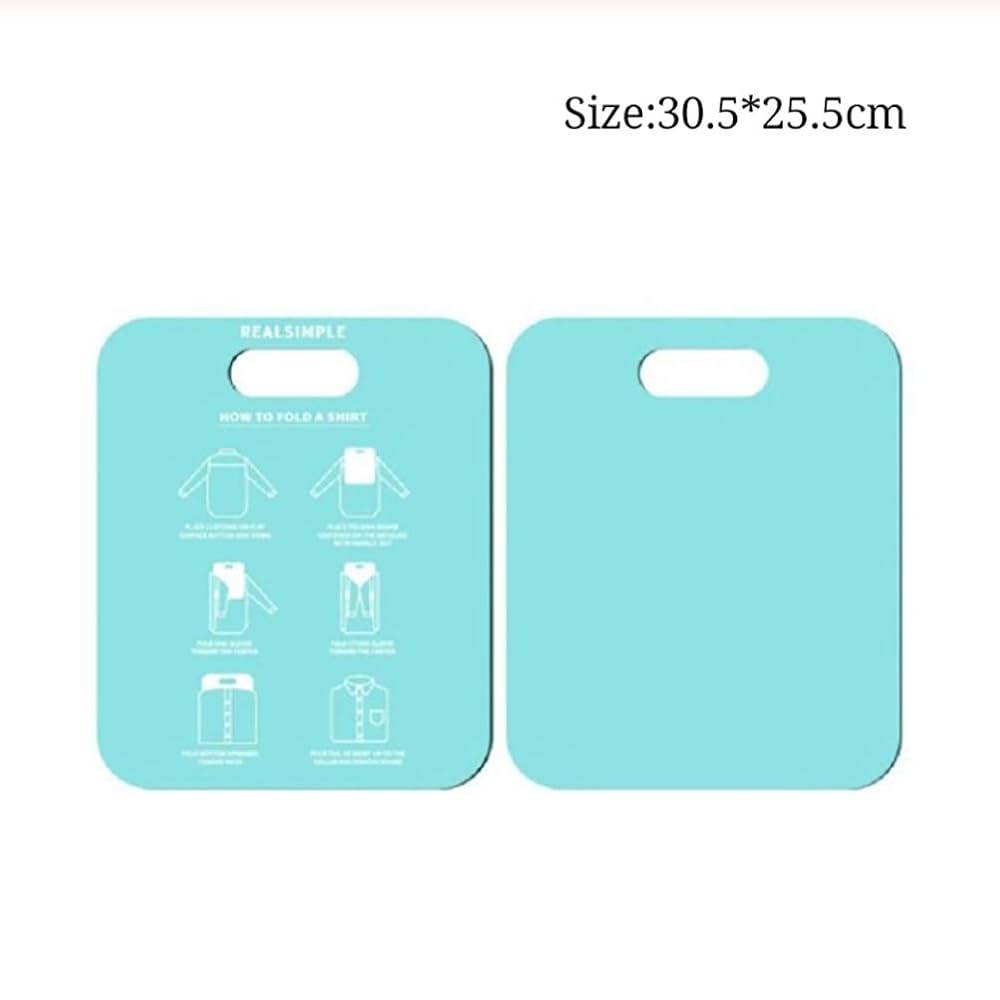 Planche à Linge Pliable – Aide Au Pliage T-shirts, Chemises, Économiseur D'Espace Plastique Vert