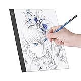  Aibecy Panel de luz LED A3 Tableta gráfica Tablero de luz Tableta digital Tablero de copiado con brillo de 3 niveles regulable para trazado Dibujo Copia Visualización Diamante Pintura Suministros