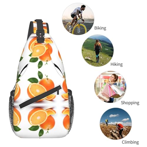 Mochila cruzada tipo sling negra para viaje y senderismo miniatura 6