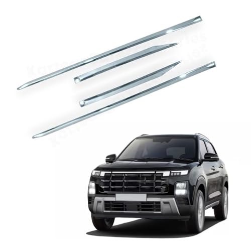 Image of Car Door Body Side Beading /Molding /Cladding for Hyundai Creta 2024 Set of 04