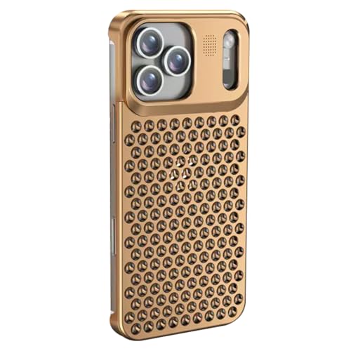 Metal Case For IPhone 17/17 Air/17 Pro/17 Pro Max, Aviation Aluminum Hollow No Frame Cool Shell, Heat Dissipation Flash Protecti