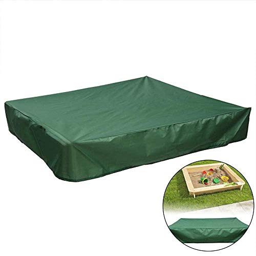 Cover, Dustproof Cover with Drawstring, Waterproof Sandpit Pool Cover, Green, 120 x 120cm
