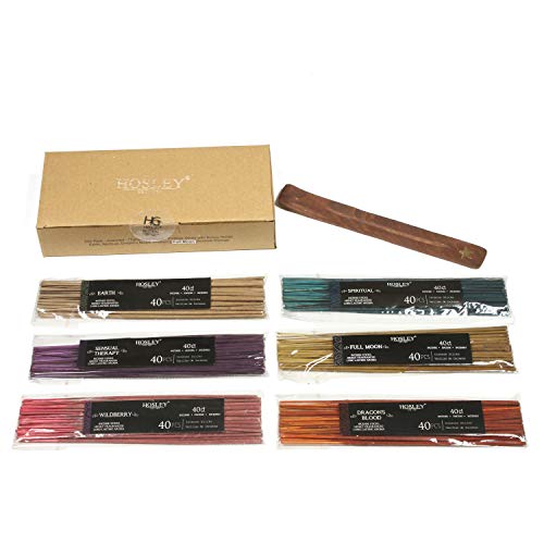 Aromatherapy Hosley 240 Pack Assorted Highly Fragranced Incense Sticks Dragon's Blood Earth Full