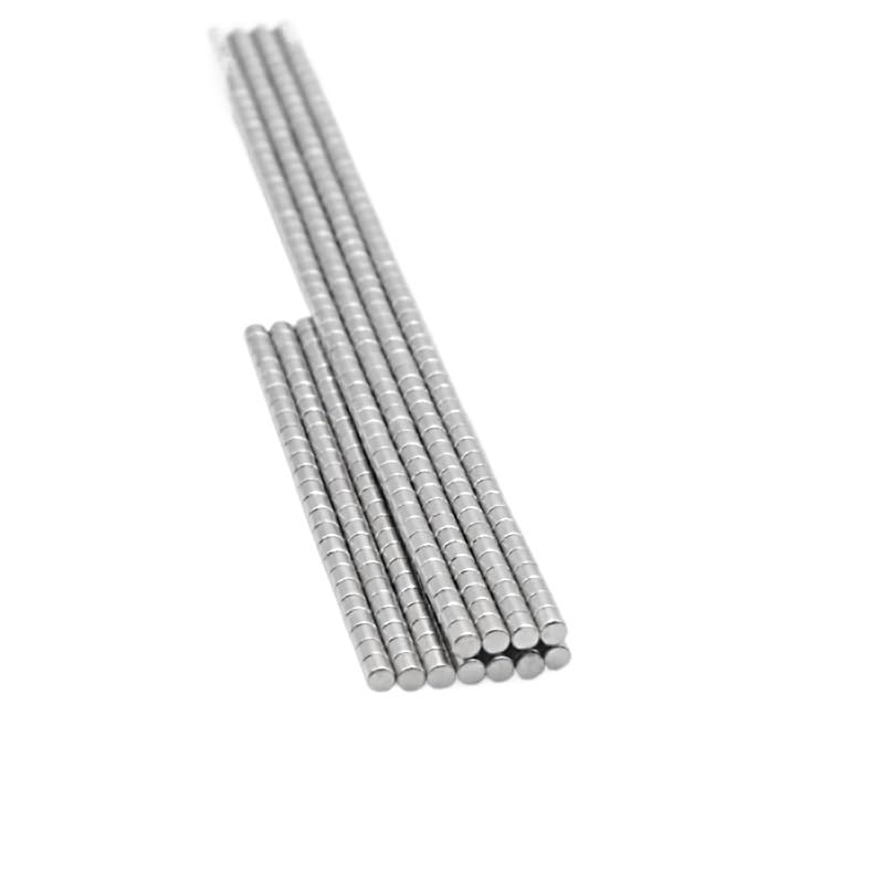 100/300/500pcs 2x2mm Neodymium mini Small disc Super Permanent Magnetic Material 2 * 2mm Rare Earth Magnet(200 PCS)