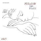 pablo picasso quote art washes away Ideal als Geschenk Pablo Picasso – For Peace 2025: Kalender 2025 (Tushita Fine Arts)