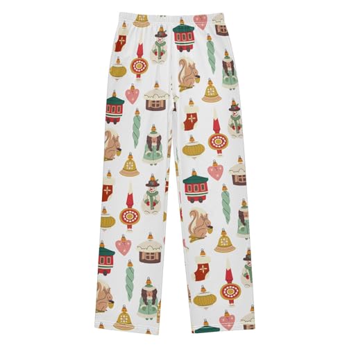 Boys' Pants Animal Sock Christmas Long Bottoms Jogger Pants Elastic Waist Trousers with Pockets S-XL