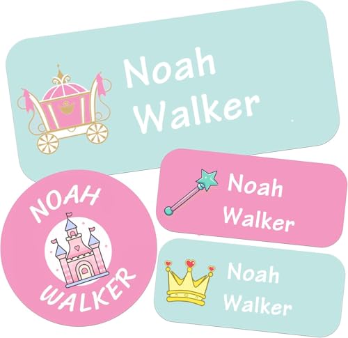 Custom Waterproof Name Labels - 135 Personalized Stickers fo