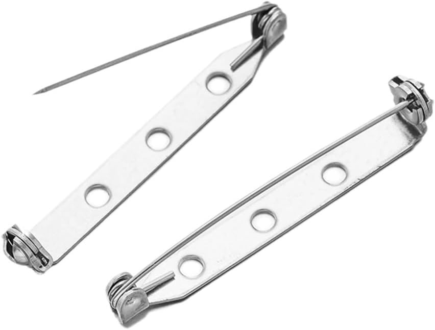 Jewelry Making Pin Backs 200pcs Brooch Pins Safety Clasp Lock for Men Women Badge Name Tag DIY Jewelry Making Crafts for Crafts Badge