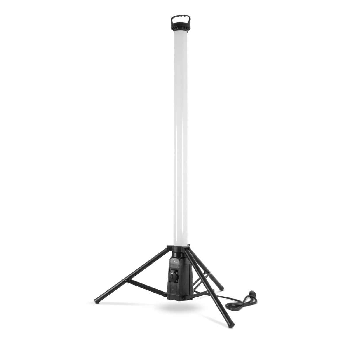 STAHLWERK LED-Turmstrahler TBS-100 ST 100 Watt 7.500 Lumen IP44 | 360° Baustrahler, 5.000 K Tageslichtfarbe, Bauleuchte mit 230 Volt Zusatzsteckdose