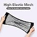 Universal Mesh Cargo Net for Car Trunk Storage, Small Elastic Automotive Cargo Net Pocket Wall Sticker Organizer for SUV, RV Bag Storage, Space-Saving Cargo Net with Tape Stickers, 15