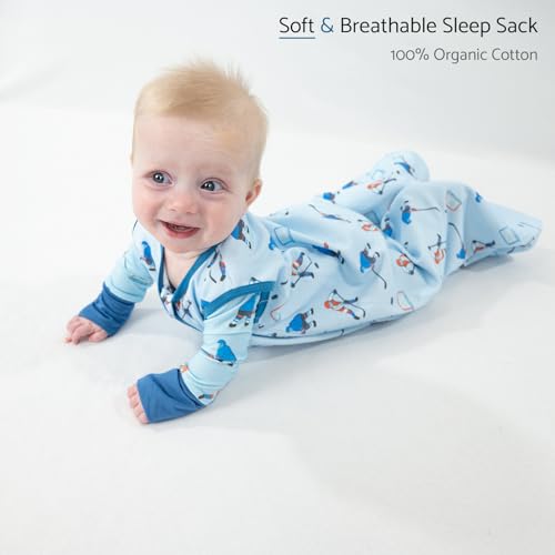 Image of LollyBanks Sleep Sack, 100% Cotton Neutral Baby Sacks, 0.5 TOG Sleep Sacks Lightweight with 2-Way Zipper