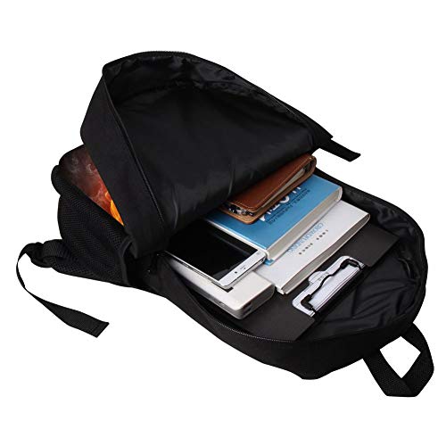 American Football Sports Backpack 17 in Black Boy Backpack,Cool Design Casual Daypack School Bookbags for Man/Kid/Girl/Woman3