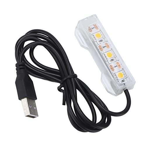 Tnfeeon USB LED Aquarium Light, 20 cm Unterwasser Lampe mit Mehrfarben Beleuchtung für Aquarien, Korallen & Wasserpflanzen, 12V, Einfache Installation