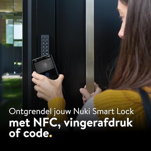 Nuki Keypad 2 NFC Smart Lock Accessoire – Ontgrendel met NFC, Vingerafdruk, 6-cijferige Code, Apple Home Key, Matter-compatibel - Afbeelding 4