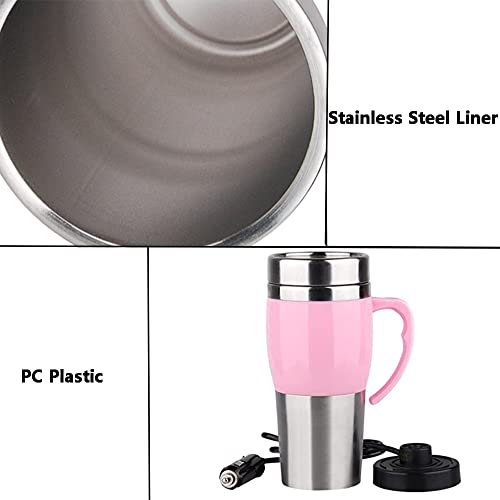 Tetera eléctrica de 400 ml acero inoxidable rosa miniatura 3